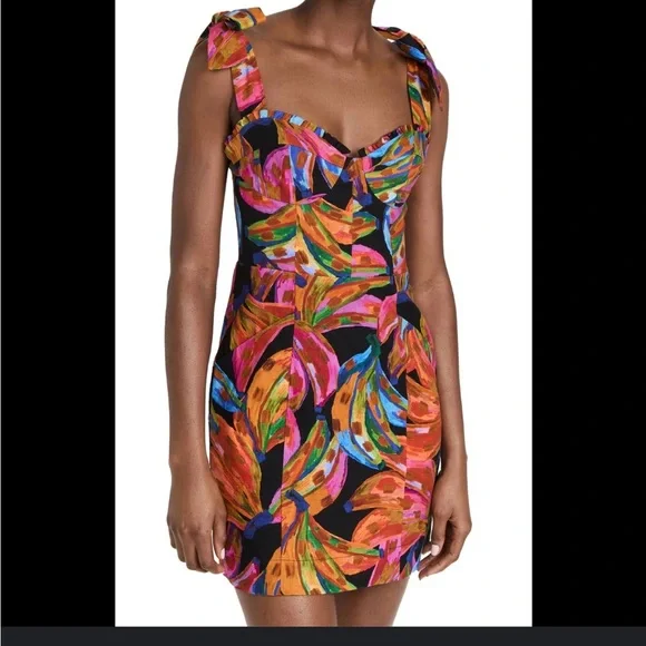 farm rio rainbow bananas mini dress FARM RIO